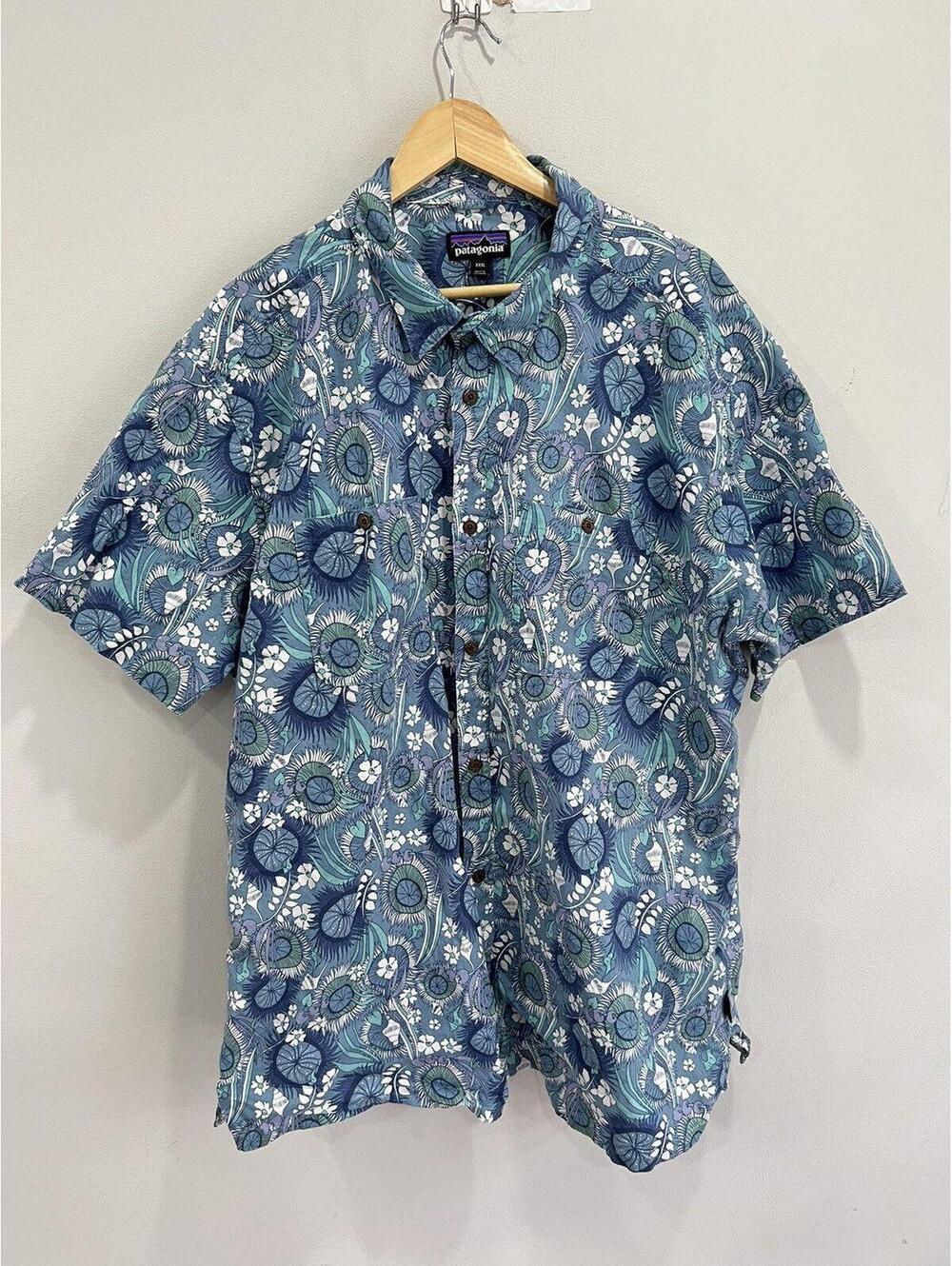 Vintage Patagonia Hawaiian Shirt Button Up floral 3XL
